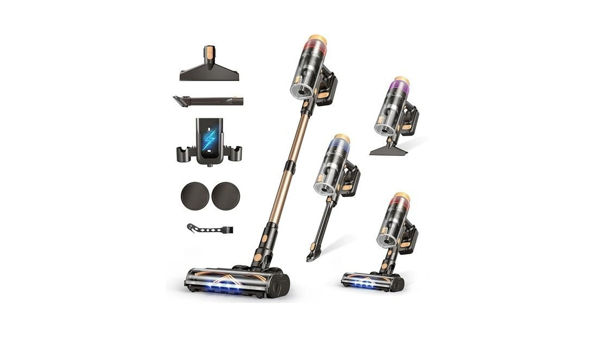 Amazon deal: Vbuoo Cordless Vacuum Cleaner 580w 48kpa 70 Mins..