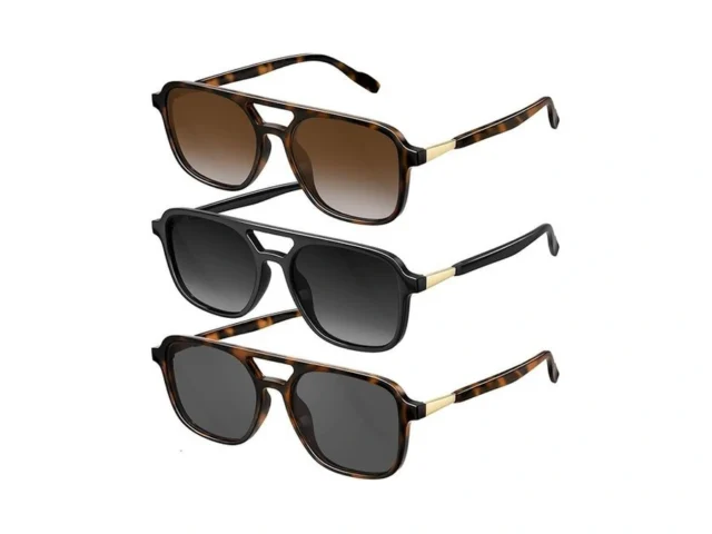 Konqkin Retro Aviator Sunglasses For Women Men…