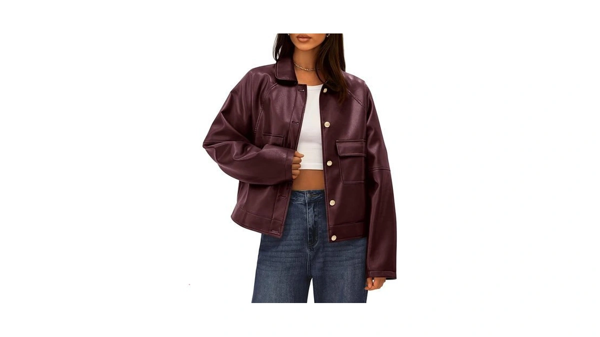Amazon deal: Btfbm Leather Jacket Women Fall Clothes 2025 Long.