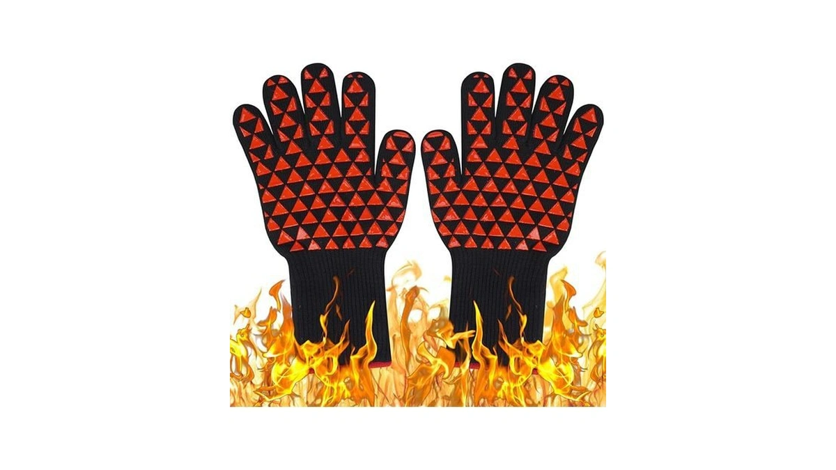 Amazon deal: Bbq Gloves Oven Gloves 1472 F Heat Resistant...