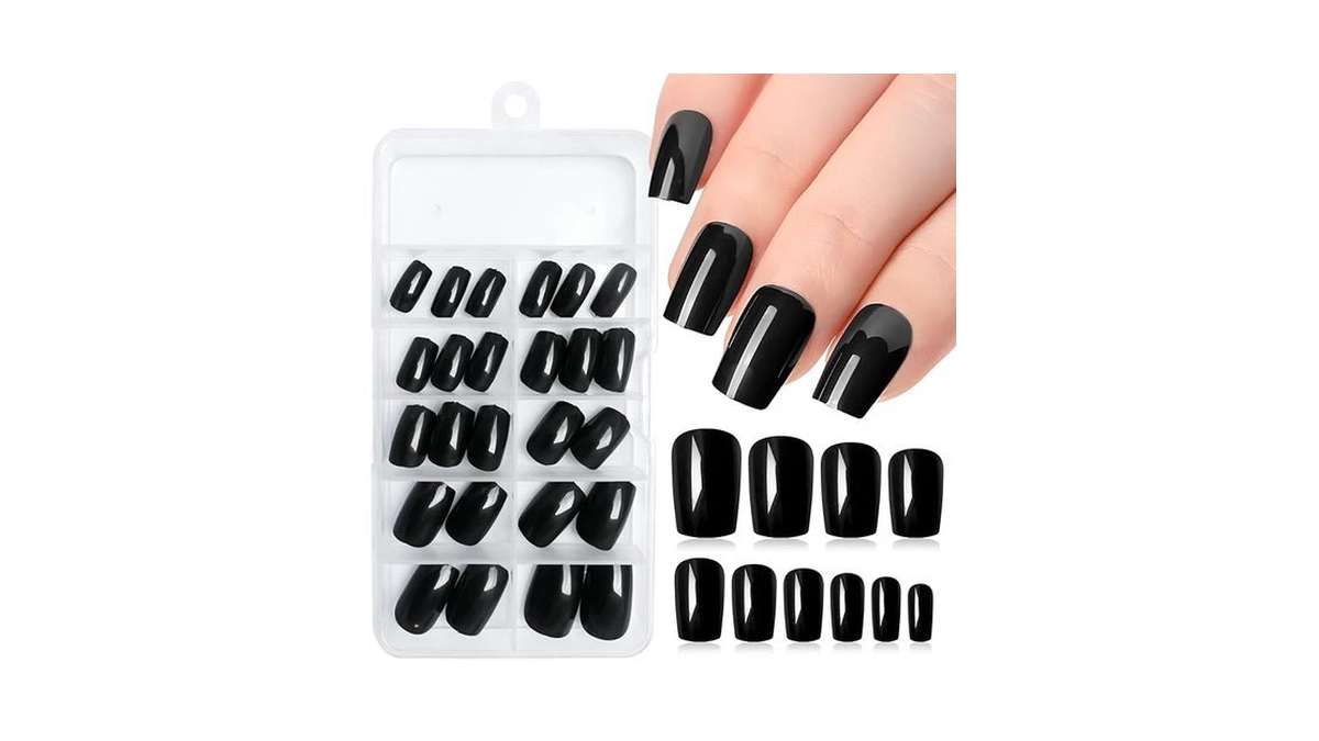 Amazon deal: Luckforever 120pc Medium Press On Nails Square Fak