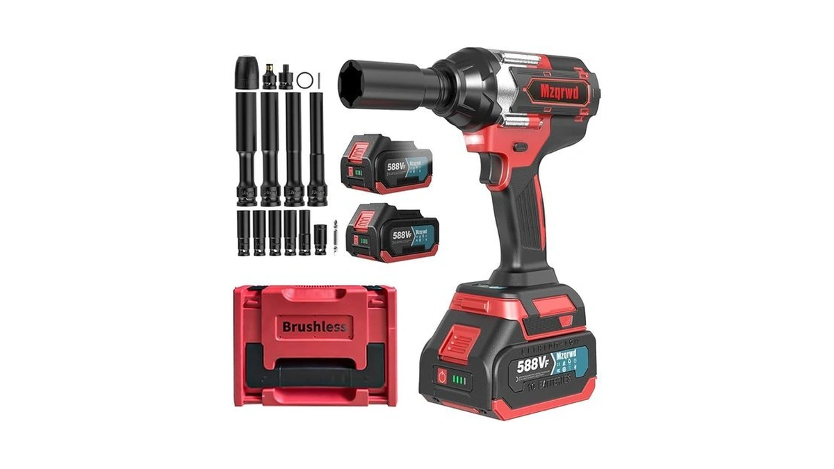 Amazon deal: Cordless Impact Wrench 667ft-lbs 900n M 1 2 With..