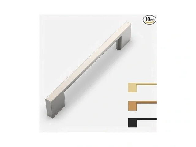 9build 10 Pack Brushed Satin Nickel Cabinet Pulls 5…