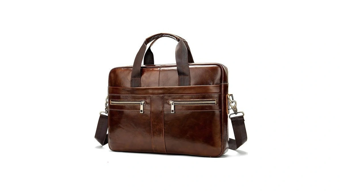 Amazon deal: Leather Briefcase For Men 15 6-16 1 Inch Laptop Ba