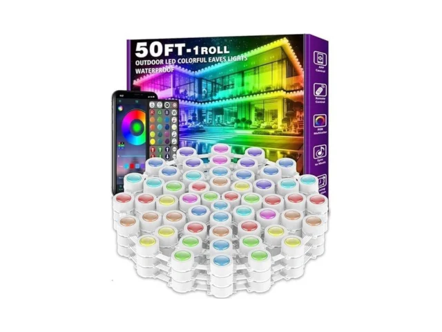 Fbz 50ft Permanent Outdoor Rgb Lights – Ip67…