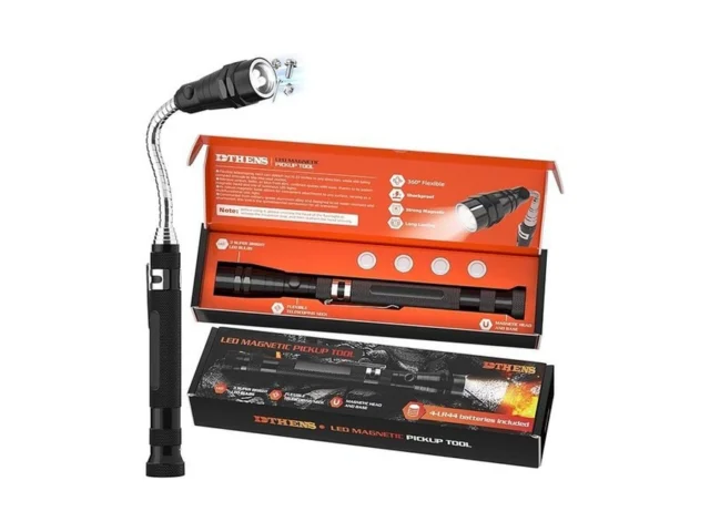 Led Magnetic Pickup Tool Extendable And Flexible…