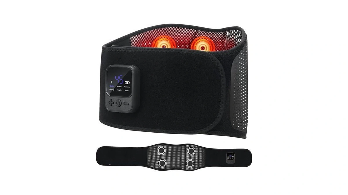 Amazon deal: Cordless Back Massager Belt Red Light Therapy Back