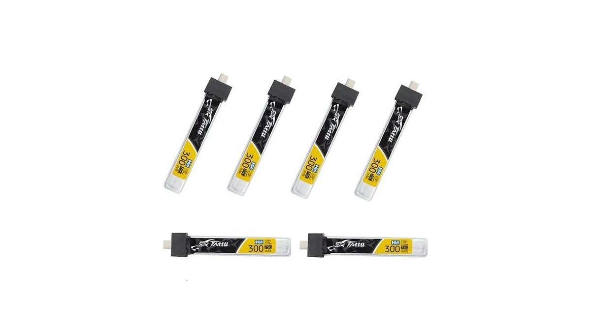 Amazon deal: Sologood 6pcs Tattu 300mah 1s Bt2 0 Battery 3 8v..