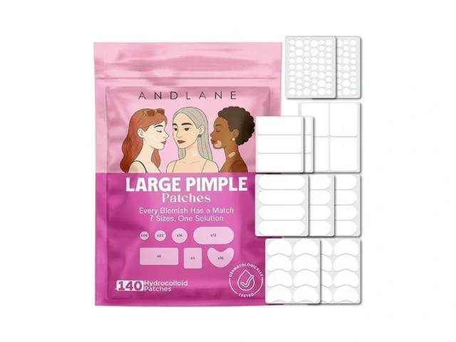 140 Pcs Large Pimple Patches For Face 7 Sizes Xl…