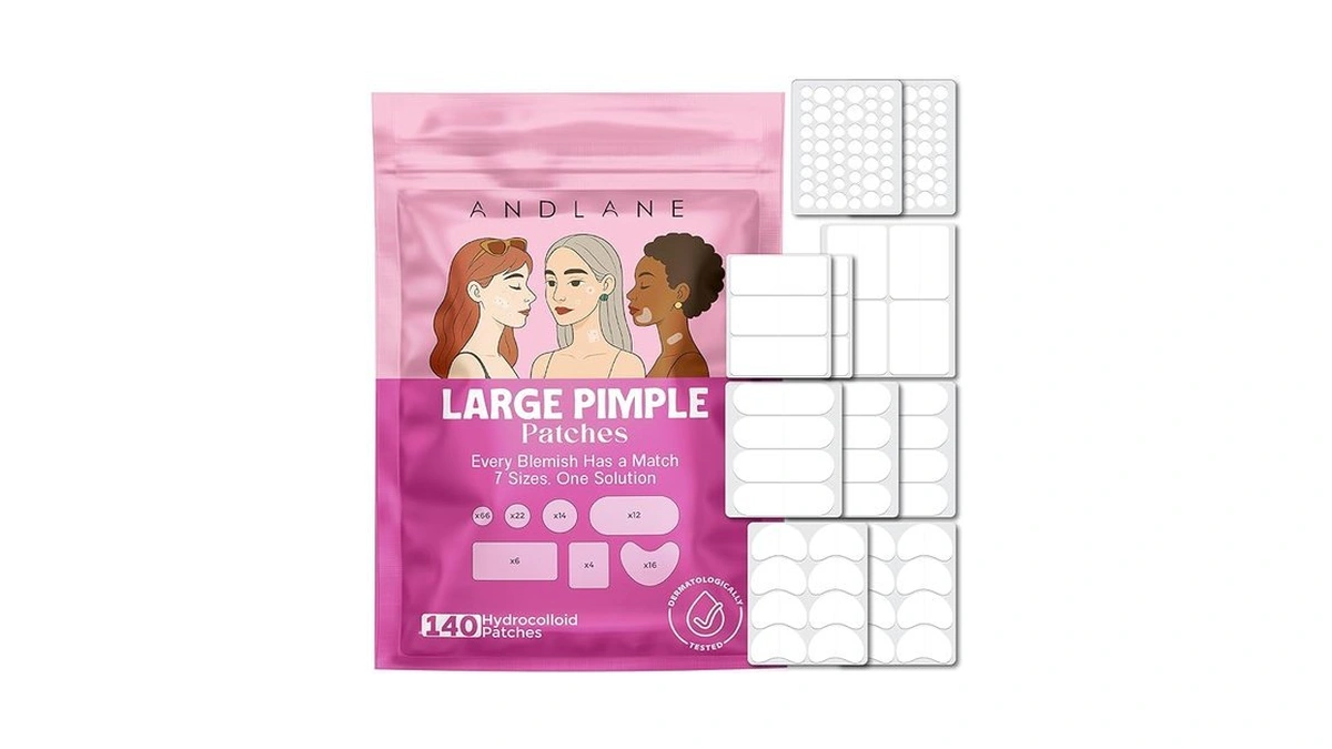 Amazon deal: 140 Pcs Large Pimple Patches For Face 7 Sizes Xl..