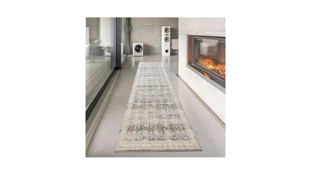Amazon deal: Carvapet 2x10 Grey Boho Runner Rug For Hallway...