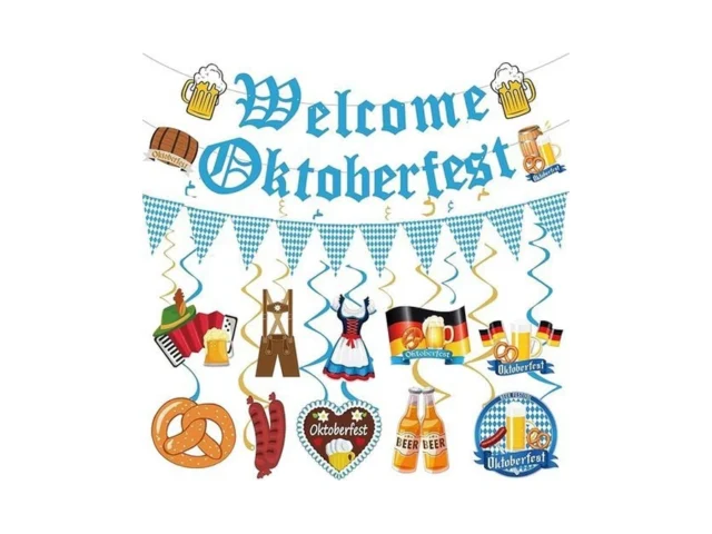 Oktoberfest Banner Decorations Welcome Oktoberfest…