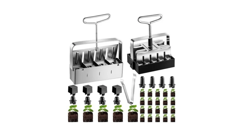 Amazon deal: Tellegloww 2 Pcs Soil Blocker Set Includes 2 Inch