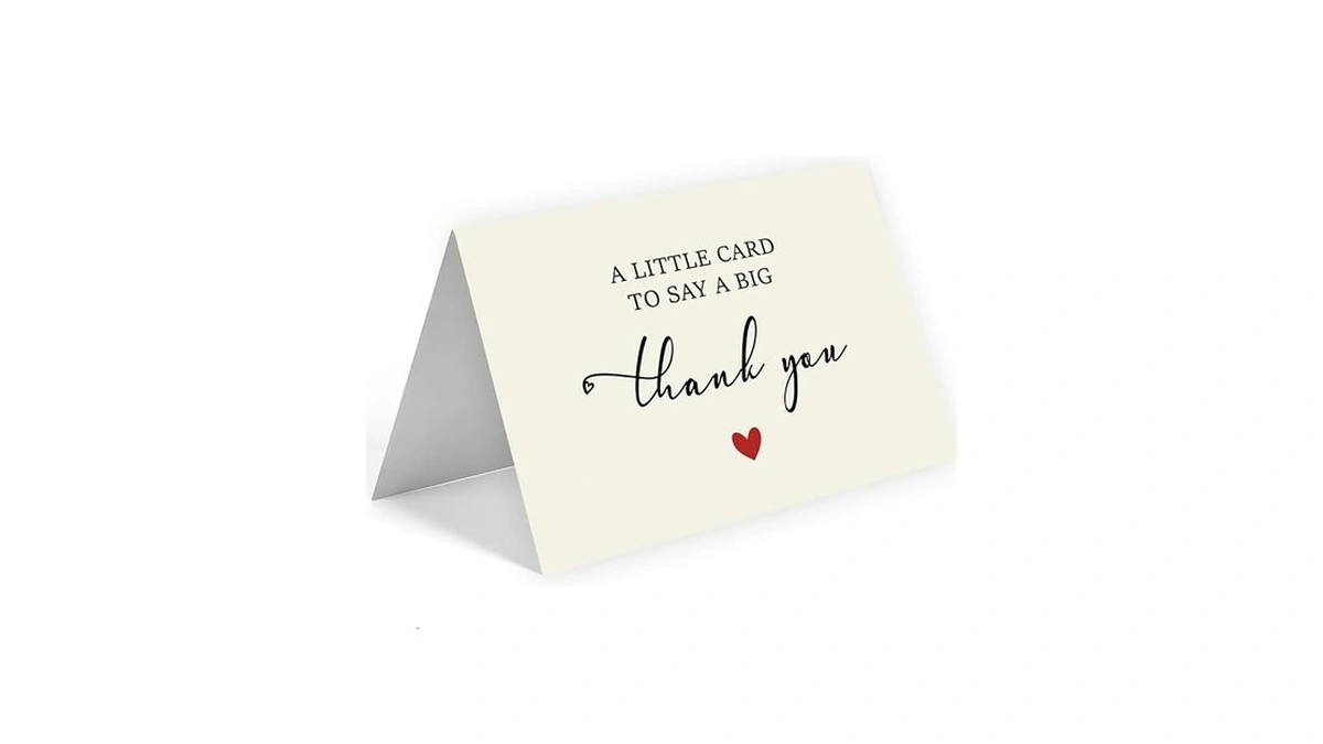 Amazon deal: Thank You Cards With Envelopes -24pack 350gsm -bab
