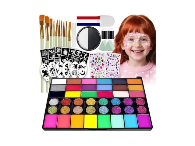 K Kernowo Face Painting Kit For Kids – 42 Colors…