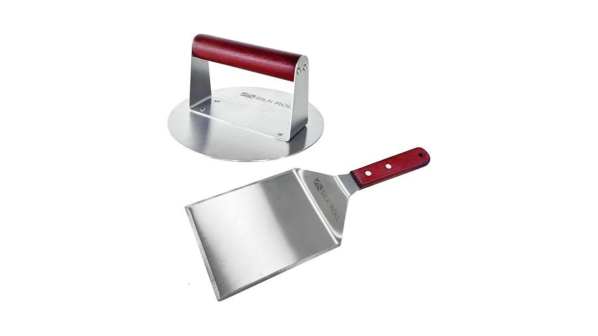 Amazon deal: Large Metal Spatula Stainless Steel Smash Burger..