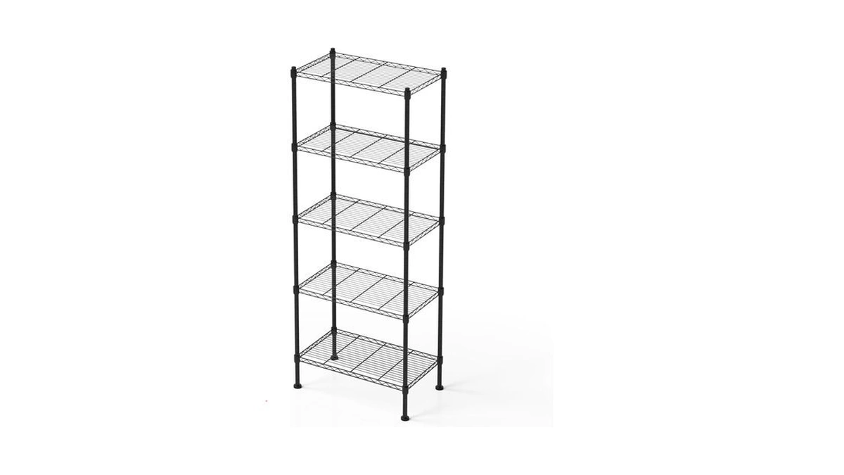 Amazon deal: Fuxryth 5 Tier Shelving Unit 176 Lbs Per Shelf...