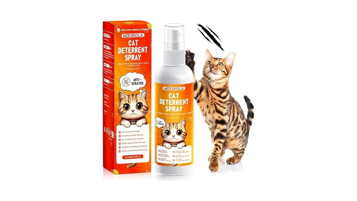 Amazon deal: Cat Deterrent Spray 100 Ml No Scratch Spray For...