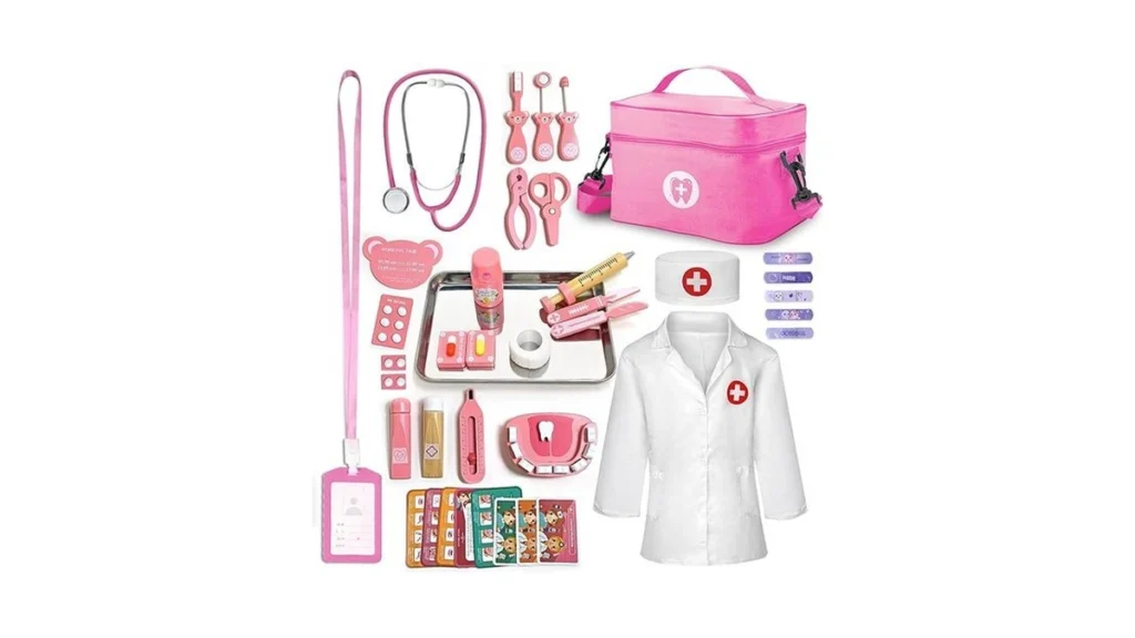 Amazon deal: Xzzo Doctor Kit For Kids Girls Wooden Kids Dentist