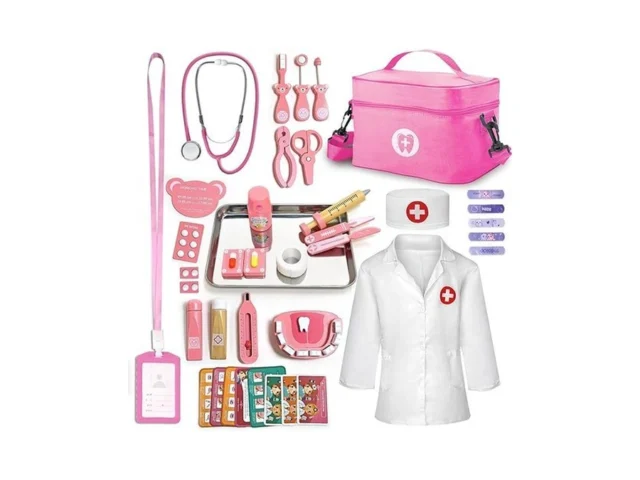 Xzzo Doctor Kit For Kids Girls Wooden Kids Dentist…
