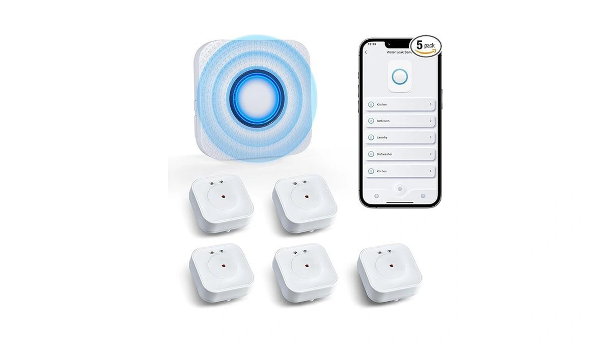 Amazon deal: Wifi Water Sensors - 110db Detector With Real-time