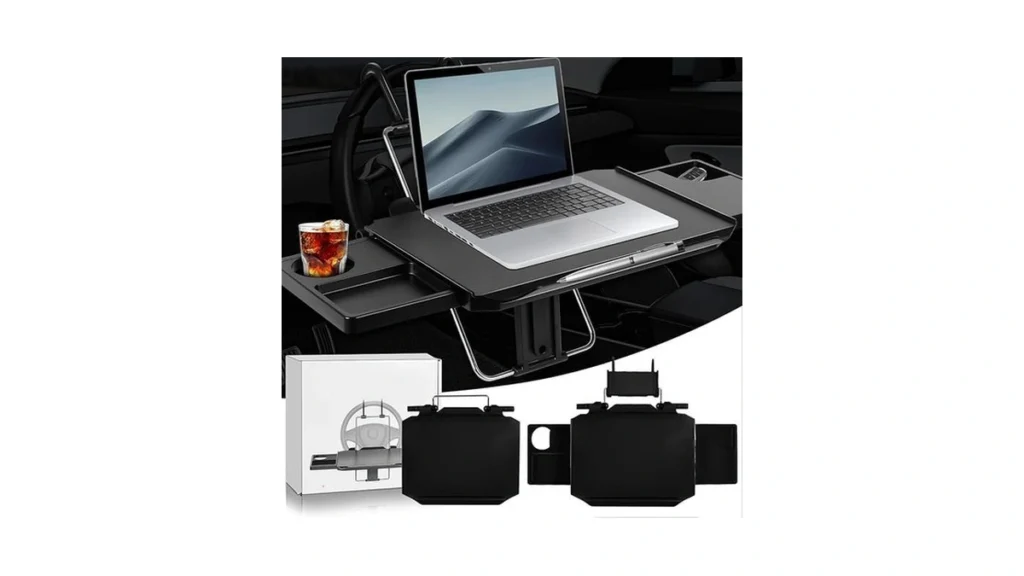 Amazon deal: Upgraded Car Steering Wheel Tray With Phone Holder