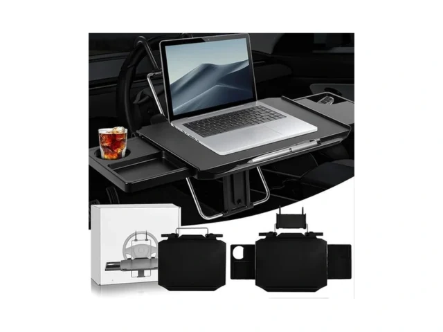 Upgraded Car Steering Wheel Tray With Phone Holder…