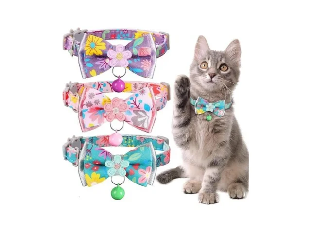 Cat Collar Breakaway Hyqhyx Floral Kitten Collar…