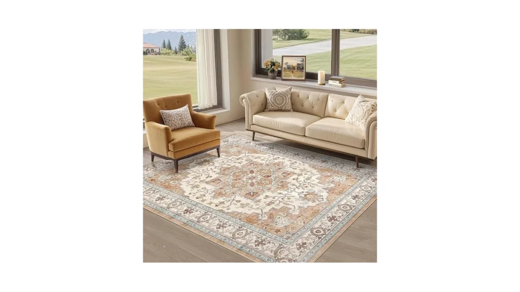 Amazon deal: Eseoe Washable 6x9 Area Rugs Soft Large Vintage Lo