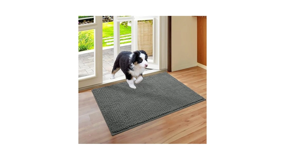 Amazon deal: Homeideas Absorbent Chenille Door Mat Indoor For..