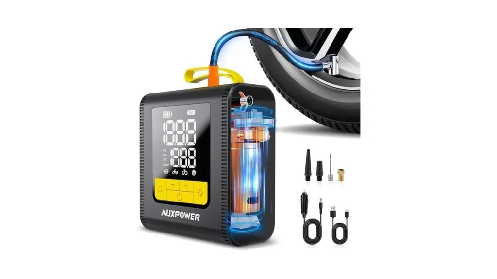 Amazon deal: Auxpower H4 Tire Inflator Portable Air Compressor.