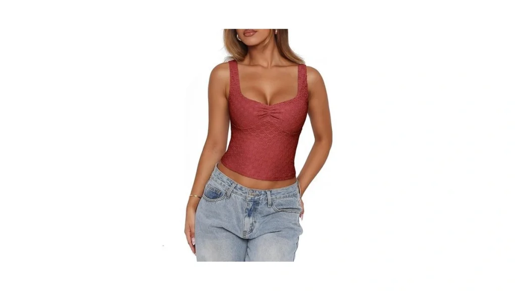 Amazon deal: Pinkmstyle Square Neck Tank Tops For Women Double.