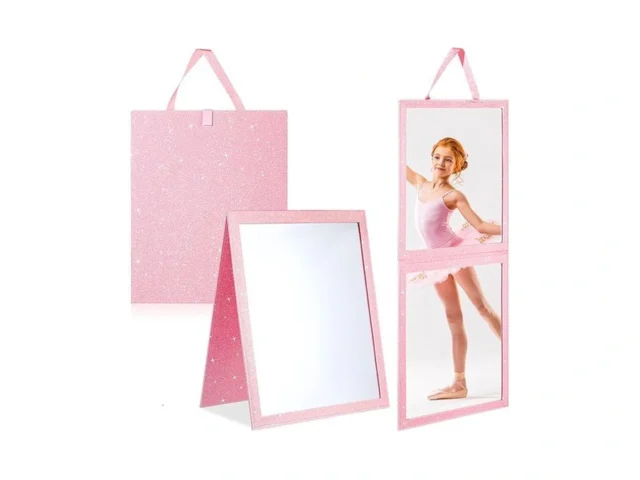 Colingmill Foldable Glitter Backstage Mirror With…