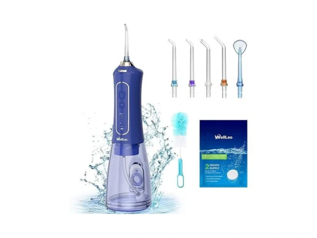 Wellleo Water Flosser For Teeth 300ml Cordless Oral…