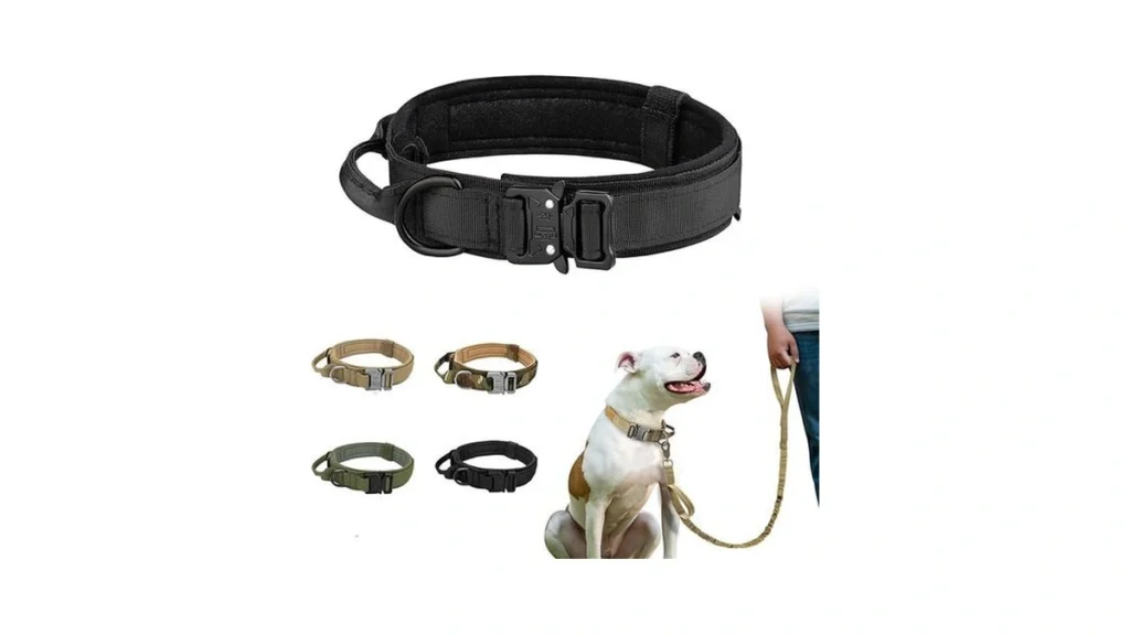 Amazon deal: Tactical Dog Collar Adjustable Military Training..