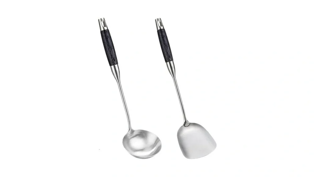 Amazon deal: Fjnatinh Wok Spatula And Ladle Set - Wok Utensil -