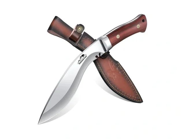 Moontay Fixed Blade Kukri Knife – Vg10 Steel…
