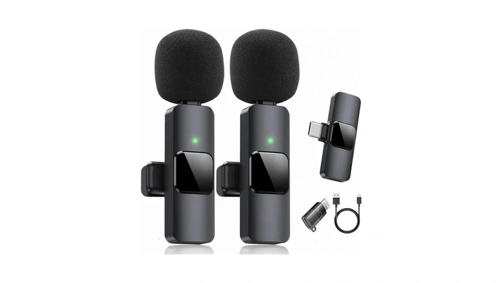 Amazon deal: Searose Dual Wireless Lavalier Microphone Kit -...