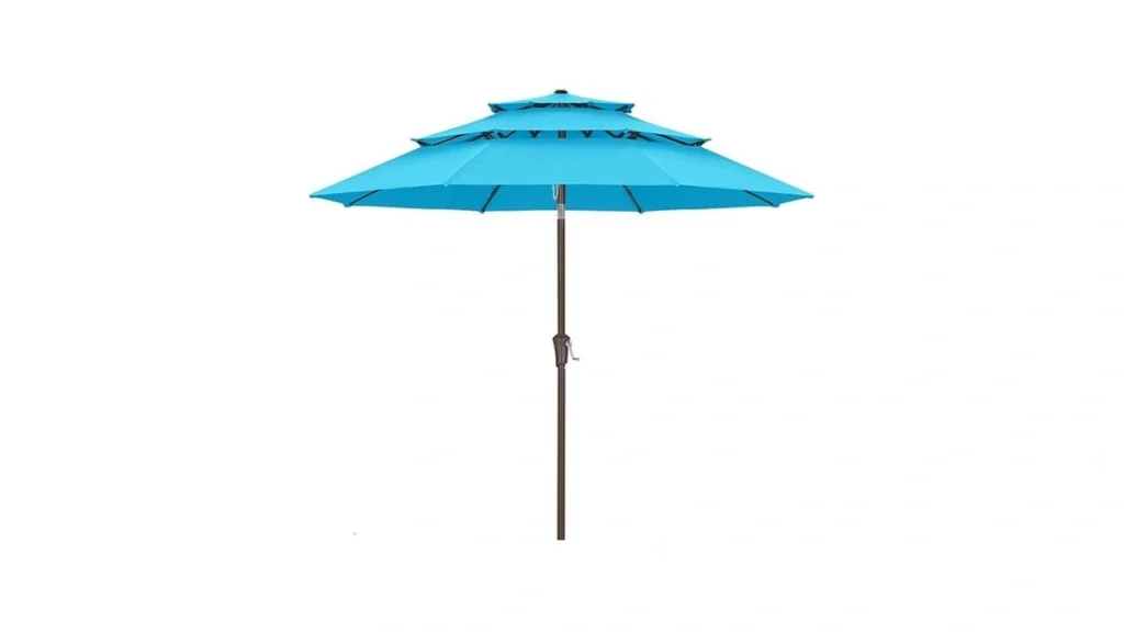 Amazon deal: Abccanopy 10ft 3 Tiers Market Umbrella Outdoor...