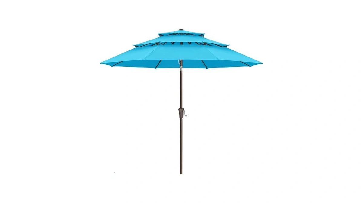 Amazon deal: Abccanopy 10ft 3 Tiers Market Umbrella Outdoor...