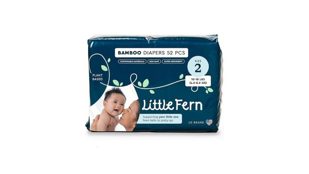 Amazon deal: Little Fern Bamboo Diapers Size 2 Extra Soft...
