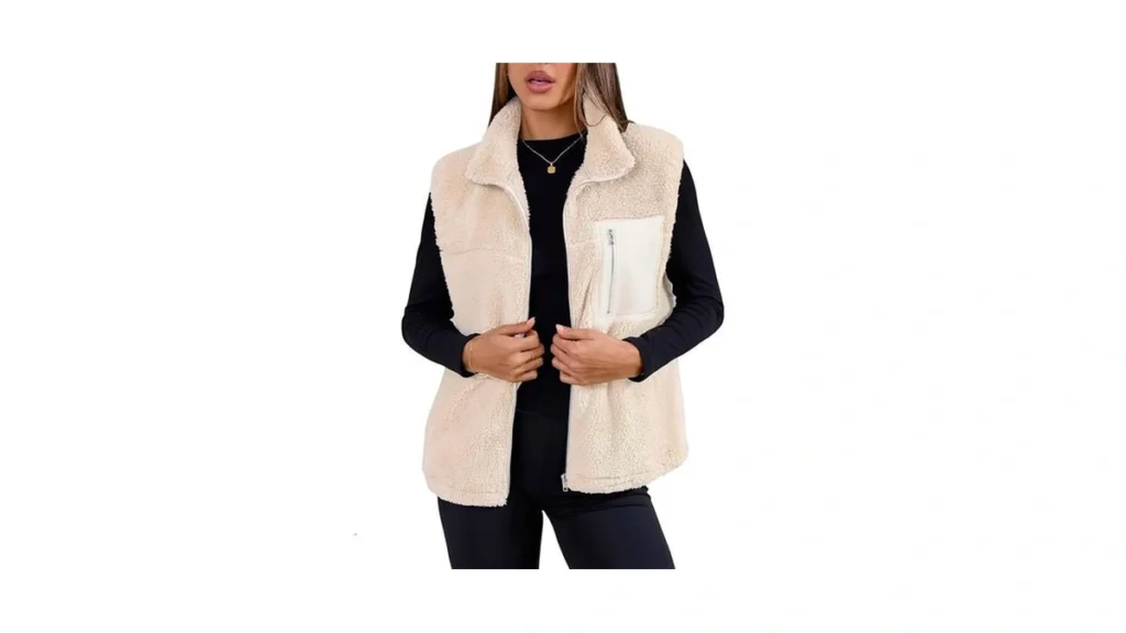 Amazon deal: Simplefun Fleece Vest Women Casual Stand Collar...