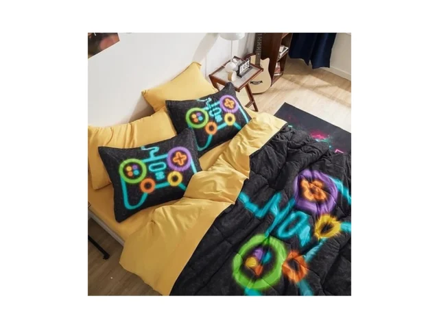 Sonive 7 Pieces Queen Full Size Kids Comforter Set…