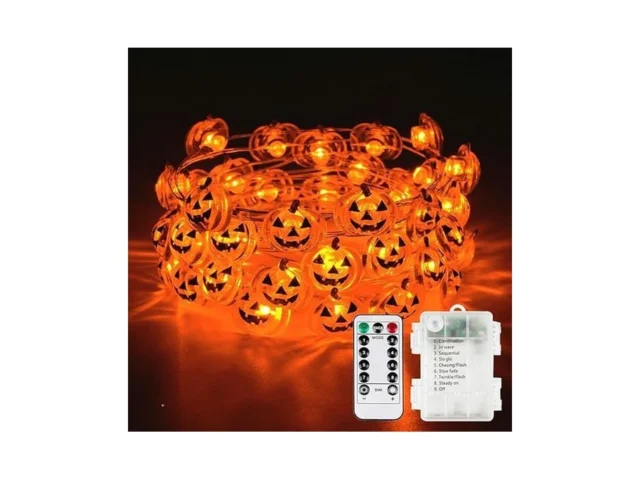Halloween Fairy Lights Battery Operated 15ft 40led…