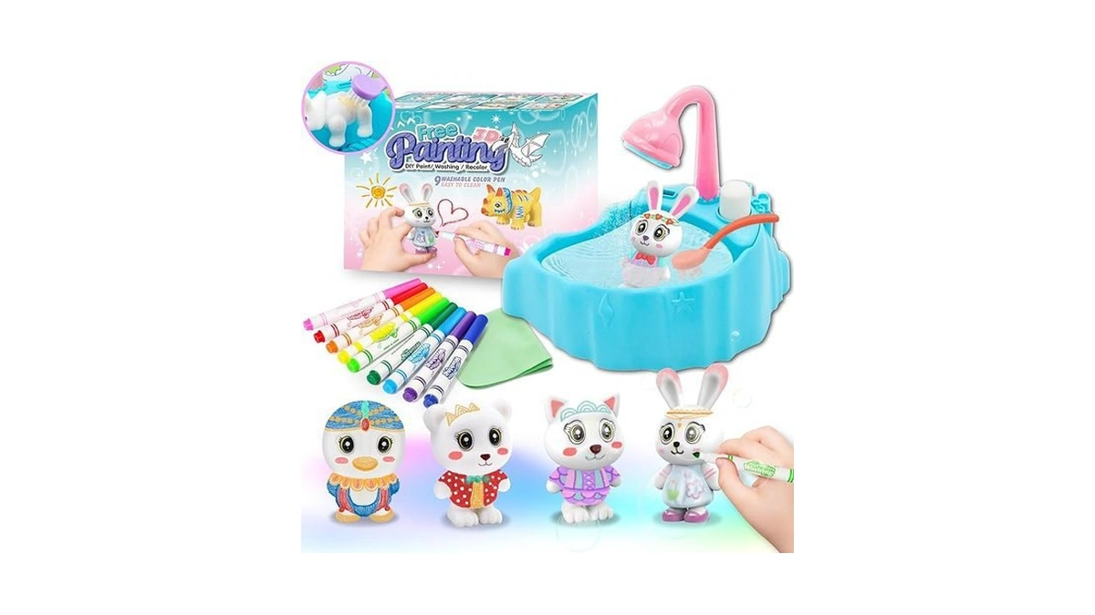 Amazon deal: Trubic Kids Pet Washable Recolor Paint Arts And...