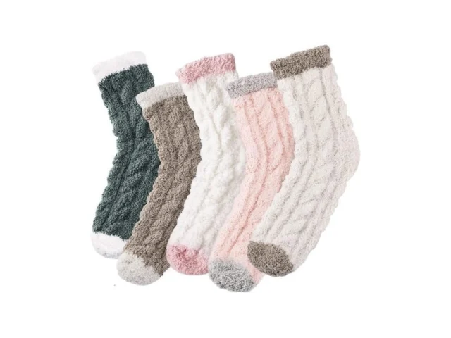 Fuzzy Socks For Women – 5 Pairs Warm Cozy Socks For…