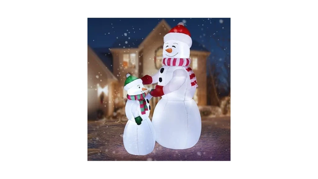 Amazon deal: 6ft Christmas Inflatable Snowman Outdoor Yard...