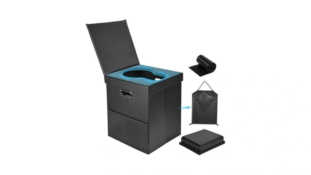 Amazon deal: Portable Toilet For Adults Upgraded Soft Leather..