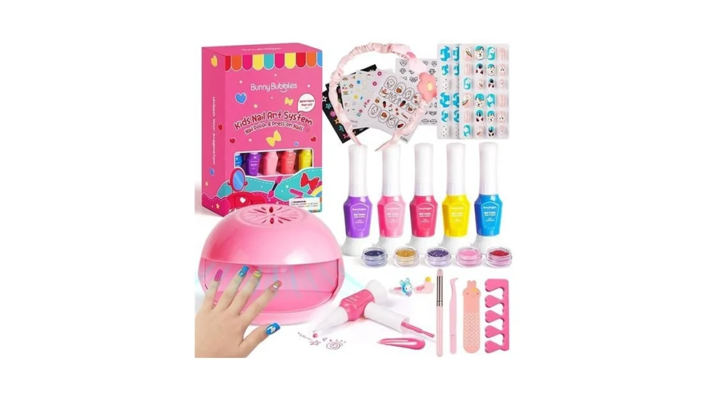 Amazon deal: Kids Nail Polish Kit With Nail Dryer 69pcs Nail Ar