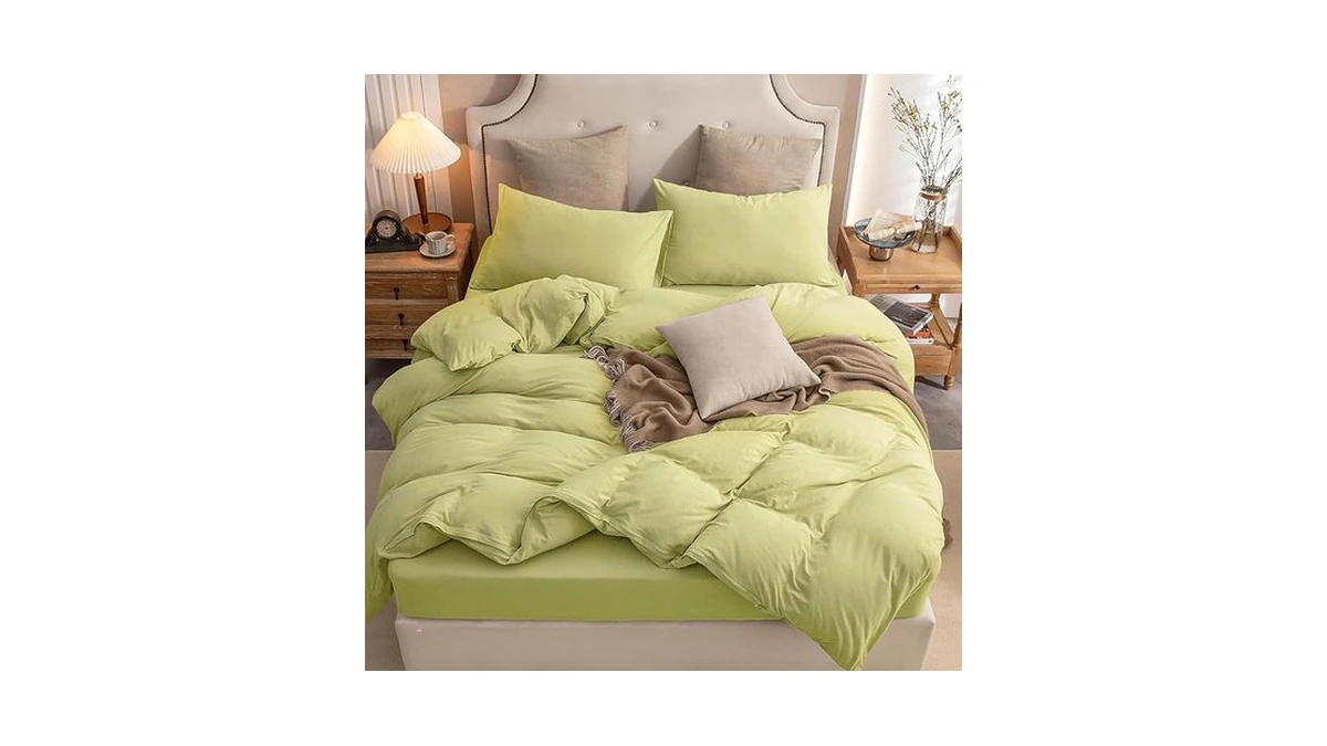 Amazon coupon: Pure Era Jersey Knit Duvet Cover Set 100